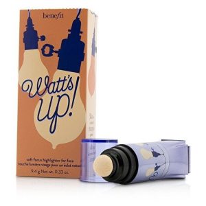 BENEFIT COSMETICS watt's up! soft focus highlighter for face FULL SIZE 9.4 g Net wt. 0.33 oz. BOXED