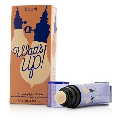 BENEFIT COSMETICS watt's up! soft focus highlighter for face FULL SIZE 9.4 g Net wt. 0.33 oz. BOXED